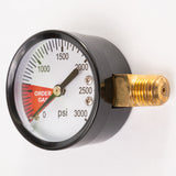 CO2 or Nitrogen Regulator High Pressure Tank Gauge 3000psi 1/4" NPT Threads Star Beverage Supply Co.