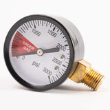 CO2 or Nitrogen Regulator High Pressure Tank Gauge 3000psi 1/4" NPT Threads Star Beverage Supply Co.