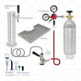 1 Tap Tower Draft Beer Sankey D Keg Kegerator Keezer Conversion Kit 5lb CO2 Tank Star Beverage Supply Co.