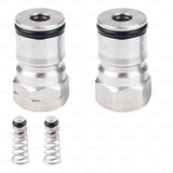 Ball Lock Corny Keg Post Set Stainless Steel 19/32-18 Threads Post + Poppet Star Beverage Supply Co.