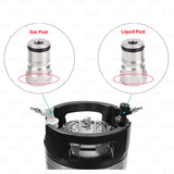 Ball Lock Corny Keg Post Set Stainless Steel 19/32-18 Threads Post + Poppet Star Beverage Supply Co.