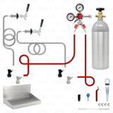 2 Tap Home Brew Draft Beer Kegerator Conversion Kit! DIY Double / Dual Keezer! Star Beverage Supply Co.