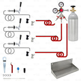 3 Tap Home Brew Beer Ball Lock Keg Kegerator or Keezer Conversion Kit + CO2 Tank Star Beverage Supply Co.