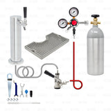 1 Tap Tower Draft Beer Sankey D Keg Kegerator Keezer Conversion Kit 5lb CO2 Tank Star Beverage Supply Co.