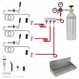 3 Tap Home Brew Ball Lock Kegerator Conversion Kit with Manifold + 5LB Co2 Tank Star Beverage Supply Co.