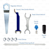 2 Tap Double Faucet Tower Draft Beer Kegerator Keezer Conversion Kit + CO2 Tank freeshipping - Star Beverage Supply Co.