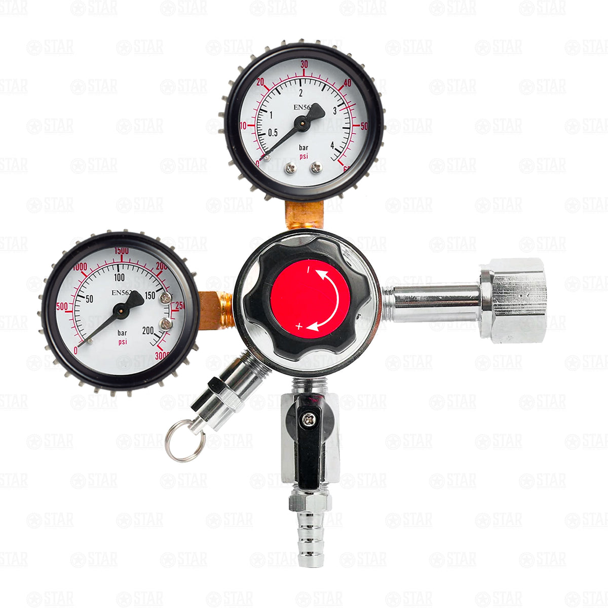 2 Tap Ball Lock Corny Keg Kegerator Keezer Fridge Conversion Kit Star