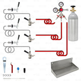 3 Tap Domestic Draft Beer Triple Sankey D Kegerator Conversion Kit 5LB CO2 Tank Star Beverage Supply Co.