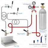 2 Tap Domestic Draft Beer Dual Tap CO2 System Keezer Kegerator Conversion Kit! Star Beverage Supply Co.