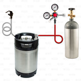 2.5 Gallon DIY Home Sparkling Carbonated Water Making CO2 Keg Dispensing Kit Star Beverage Supply Co.