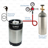 2.5 Gallon DIY Home Sparkling Carbonated Water Making CO2 Keg Dispensing Kit Star Beverage Supply Co.