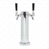 2 Tap Draft Beer or Coffee Beverage Tower with Stainless Steel Faucet & Shanks Star Beverage Supply Co.