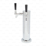 2 Tap Draft Beer or Coffee Beverage Tower with Stainless Steel Faucet & Shanks Star Beverage Supply Co.