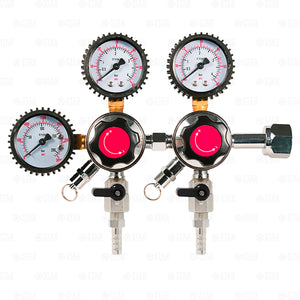 3 Gauge Draft Beer CO2 Gas Regulator Primary + Secondary 2 Products, 2 Pressures Star Beverage Supply Co.