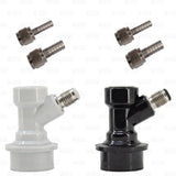 1/4" MFL Threaded Ball Lock Corny Keg Connector Coupler Set + Hose Barb Sets Star Beverage Supply Co.