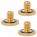 CO2 Tank Hardware Leak Stopper Permanent Screw-in O-ring Washer Brass SET OF 3 Star Beverage Supply Co.