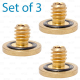 CO2 Tank Hardware Leak Stopper Permanent Screw-in O-ring Washer Brass SET OF 3 Star Beverage Supply Co.