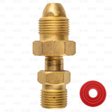 CO2 Regulator to Nitrogen Gas Tank Adapter Brass CGA580 CGA320 Male / Male Star Beverage Supply Co.