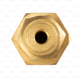 CO2 Regulator to Nitrogen Gas Tank Adapter Brass CGA580 CGA320 Male / Male Star Beverage Supply Co.