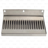 12" Stainless Steel Hanging Drip Tray For Kegerator or Keezer Removable Grate Star Beverage Supply Co.