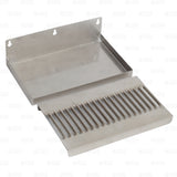 12" Stainless Steel Hanging Drip Tray For Kegerator or Keezer Removable Grate Star Beverage Supply Co.