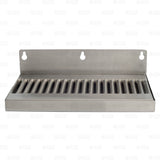 12" Stainless Steel Hanging Drip Tray For Kegerator or Keezer Removable Grate Star Beverage Supply Co.