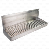 16" Stainless Steel Hanging Drip Tray w/ Removable Grate For Kegerator or Keezer Star Beverage Supply Co.