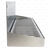 16" Stainless Steel Hanging Drip Tray w/ Removable Grate For Kegerator or Keezer Star Beverage Supply Co.