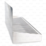 16" Stainless Steel Hanging Drip Tray w/ Removable Grate For Kegerator or Keezer Star Beverage Supply Co.