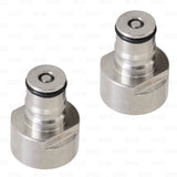 Ball Lock Corny to Sanke D Keg Coupler Quick Connector Post Set Gas / Liquid SS Star Beverage Supply Co.