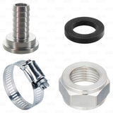 Draft Beer Tubing Tailpiece Barb Hex Nut Clamp Nipple Kit Set - 3/8" Inch ID Star Beverage Supply Co.