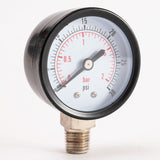 CO2 Regulator Replacement Gauge 30psi Right Hand CLOCKWISE 1/4" Male NPT Threads Star Beverage Supply Co.