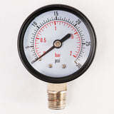 CO2 Regulator Replacement Gauge 30psi Right Hand CLOCKWISE 1/4" Male NPT Threads Star Beverage Supply Co.