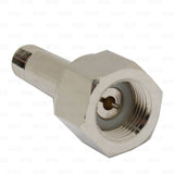 CO2 Regulator Inlet Stem CGA320 Nut + 1/4" Male NPT Right Hand Threads Chrome Star Beverage Supply Co.