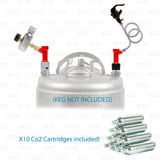 Pin Lock Corny Keg Portable Beer Dispensing Kit Mini CO2 Regulator Picnic Faucet Star Beverage Supply Co.