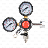 Home Brewing Draft Beer CO2 Regulator Dual Gauge + 1/4" MFL Check Valve Shutoff Star Beverage Supply Co.