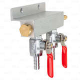 2 Way Co2 Gas Manifold Splitter Distributor Draft Beer Kegerator 5/16" Shutoffs Star Beverage Supply Co.