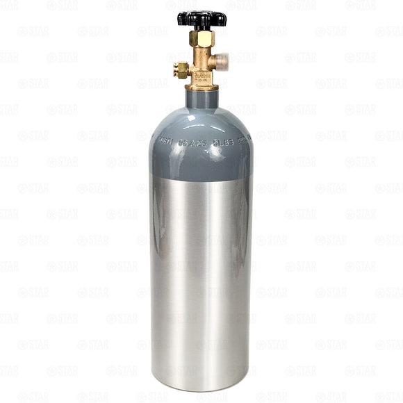 5LB CO2 Tank Aluminum Gas Cylinder For Kegerator Keezer USA DOT CGA320 Valve Star Beverage Supply Co.