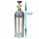 5LB CO2 Tank Aluminum Gas Cylinder For Kegerator Keezer USA DOT CGA320 Valve Star Beverage Supply Co.