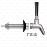 Stainless Steel Forward Sealing Beer or Wine Kegerator Faucet  + 4" SS304 Shank Star Beverage Supply Co.