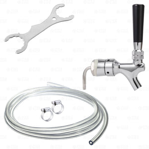 Beer Tower Rebuild Kit! Replacement Faucet, Shank, Tubing and Hardware + Wrench! Star Beverage Supply Co.