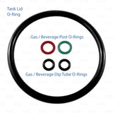 Ball Lock Corny Keg Rebuild Kit O-Rings Gasket Seals Lid Posts Dip Tubes X4 Sets freeshipping - Star Beverage Supply Co.