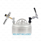 Ball Lock Corny Keg Portable Dispensing Kit Mini Co2 Regulator + Sampling Faucet freeshipping - Star Beverage Supply Co.