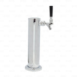 1 Single Tap Draft Beer Coffee Beverage Tower + Standard Chrome Beverage Faucet freeshipping - Star Beverage Supply Co.
