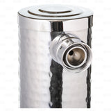 1 Tap Stainless Steel Draft Beer Bar Beverage Column Tower with Hammered Finish Krome Dispense
