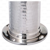 1 Tap Stainless Steel Draft Beer Bar Beverage Column Tower with Hammered Finish Krome Dispense