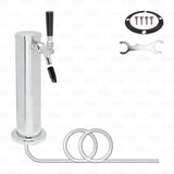 1 Single Tap All Stainless Steel Contact Draft Beer Beverage Tower Faucet Shank freeshipping - Star Beverage Supply Co.
