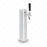 1 Single Tap All Stainless Steel Contact Draft Beer Beverage Tower Faucet Shank freeshipping - Star Beverage Supply Co.