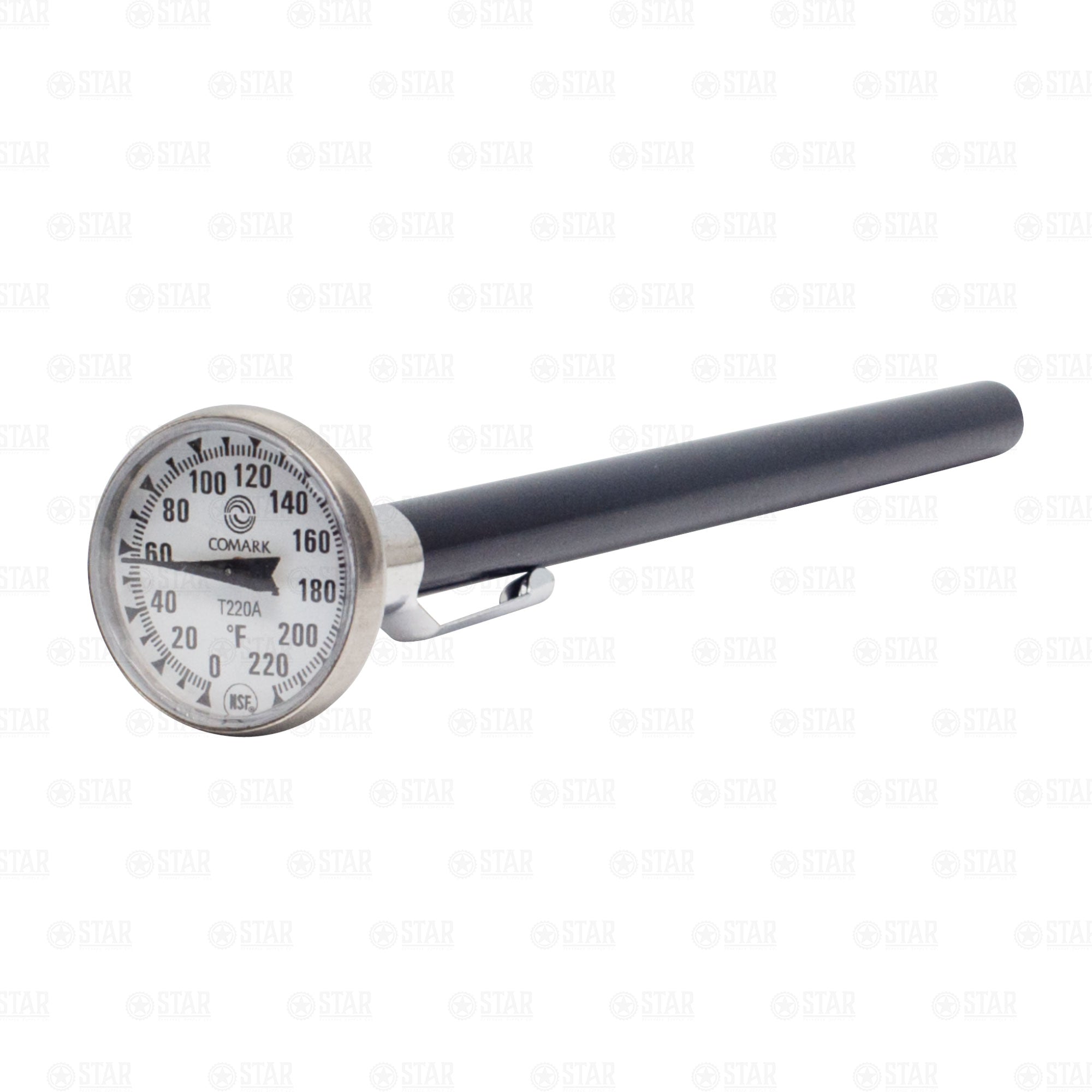 Comark NSF Approved 1 Pocket Thermometer 220° degree Stainless Steel –  Star Beverage Supply Co.