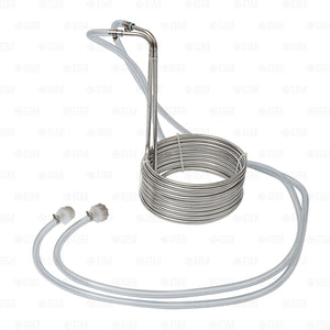 25' Stainless Steel Wort Chiller Coil with Fittings Home Brewing Beer Immersion-Home & Garden:Food & Beverages:Beer & Wine Making-Star Beverage Supply Co.
